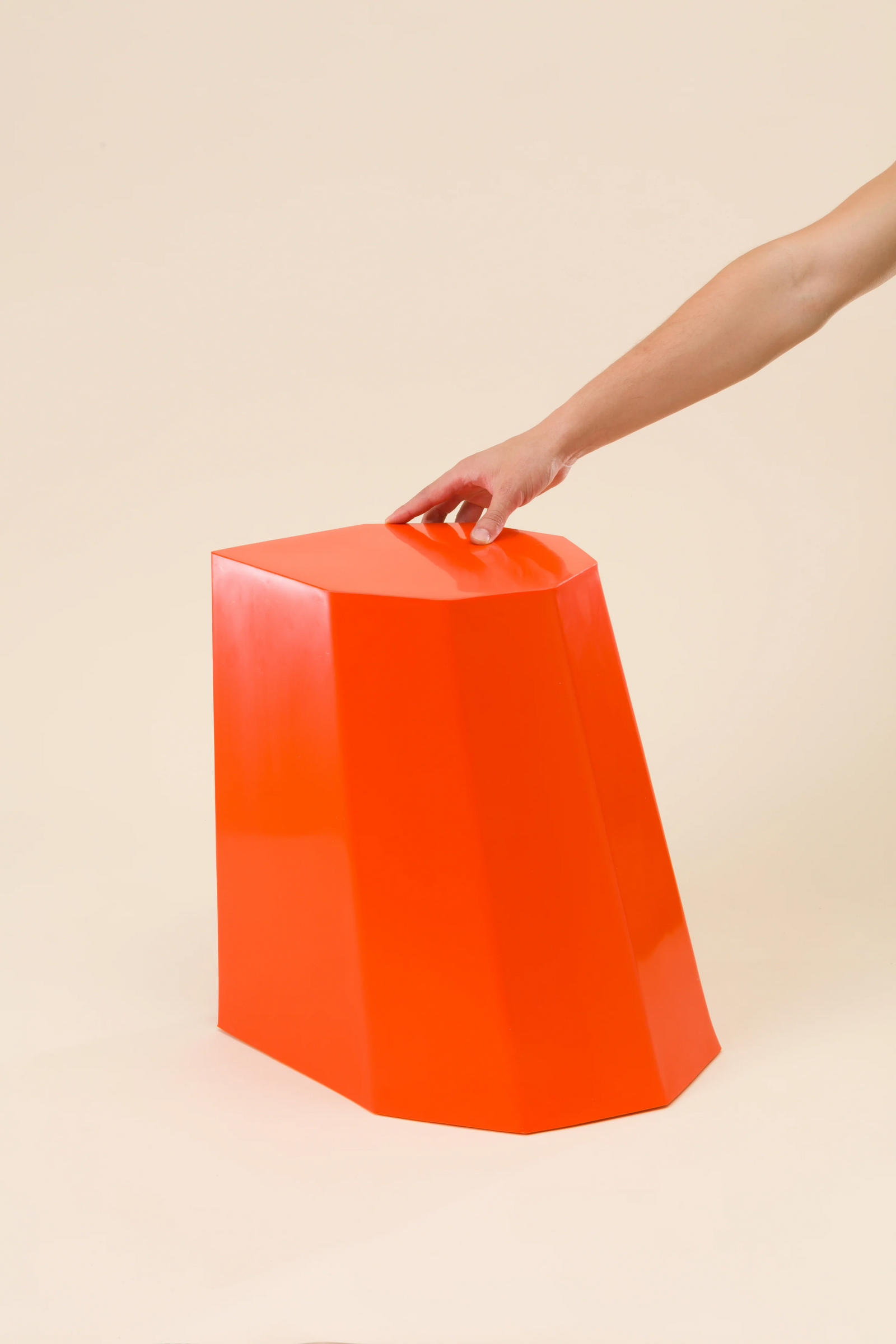 Orange Arnold Circus Stool by Martino Gamper